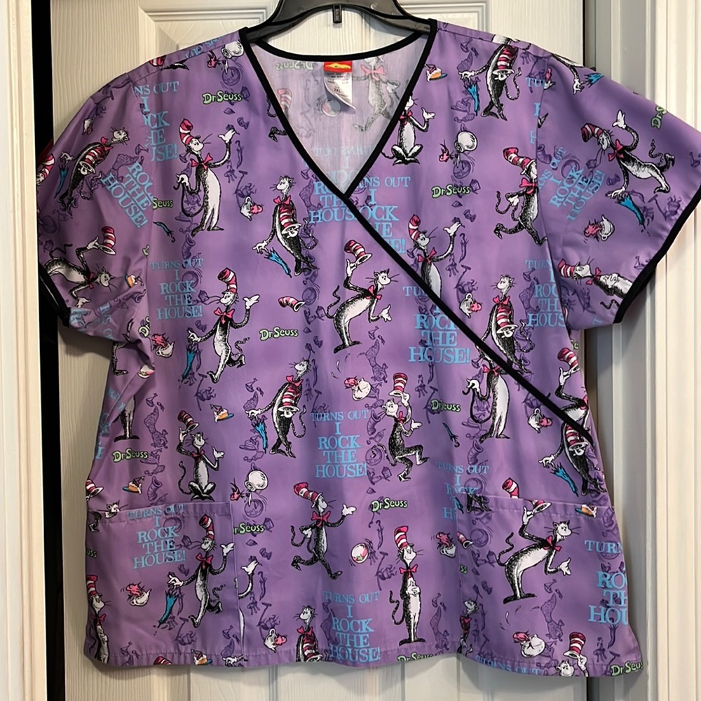 Dr. Suess scrub top